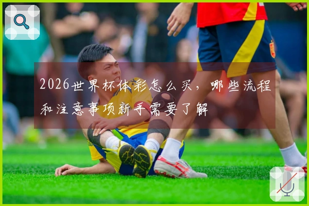 2026世界杯体彩怎么买，哪些流程和注意事项新手需要了解